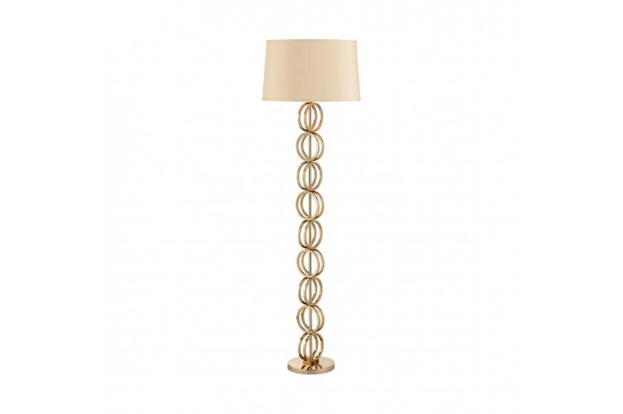 Whiteline™ In The Ring Floor Lamp - Polished Brass