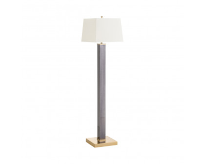 Whiteline Square Shooter Floor Lamp - Black Nickel