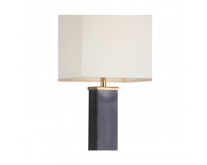 Whiteline Square Shooter Floor Lamp - Black Nickel