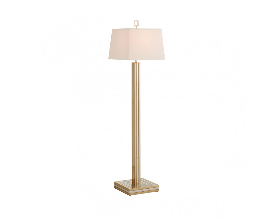 Whiteline Gold Dust Floor Lamp - Polished Brass/Nickel