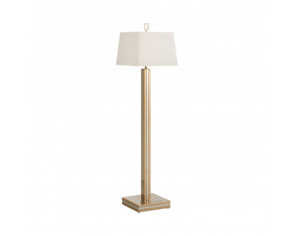 Whiteline Gold Dust Floor Lamp - Polished Brass/Nickel