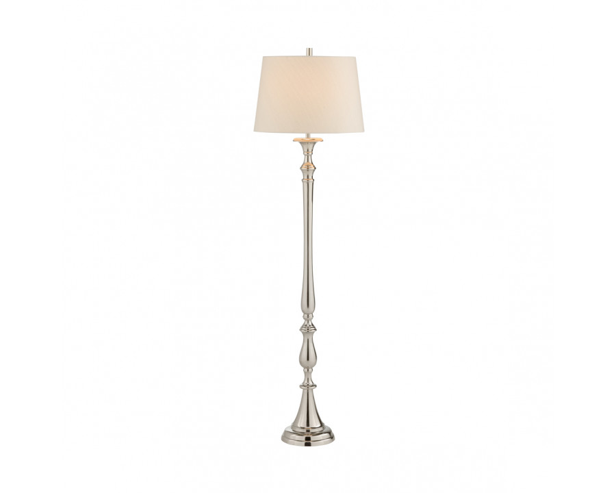 Wildwood - Buckhouse Floor Lamp in Polished Nickel, Aluminum/Stainless Steel