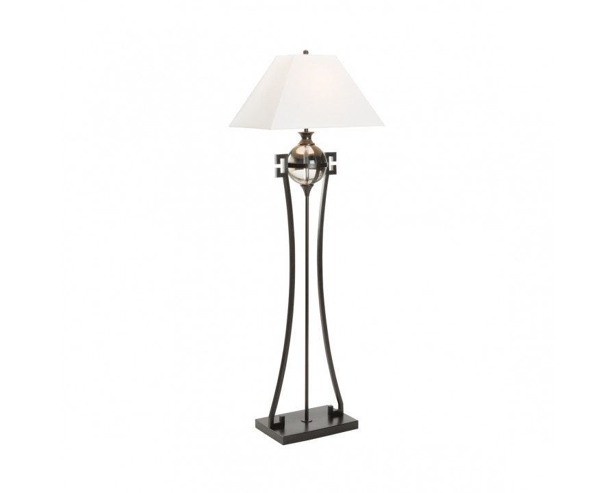 Wildwood - Crystal Keeper Floor Lamp in Matte Black/Clear, Metal