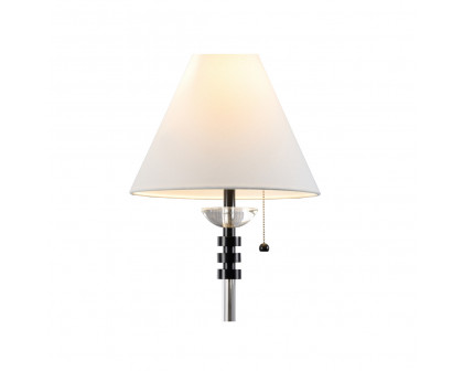 Wildwood - Zeke Lamp in Matte Black/Clear/Clear, Large