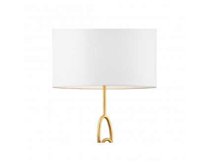 Whiteline Why Knot Lamp in Gold