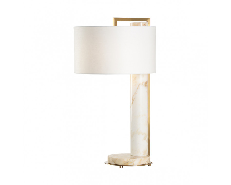 Wildwood - Rimini Lamp in Natural Calacatta Gold/Coffee Bronze, Marble