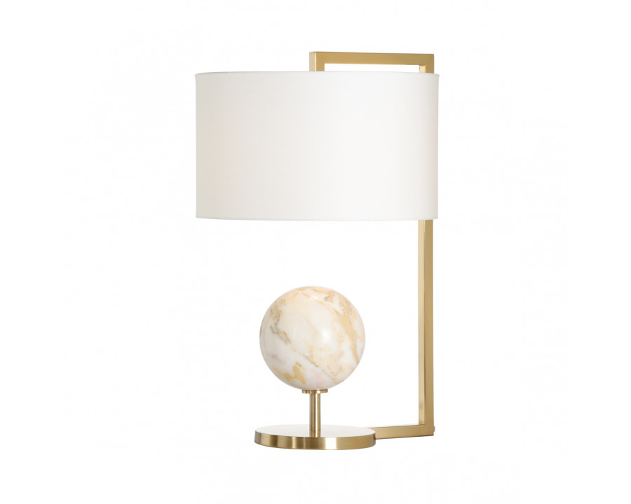 Wildwood - Calabria Lamp in Coffee Bronze/Calacatta Gold, Metal