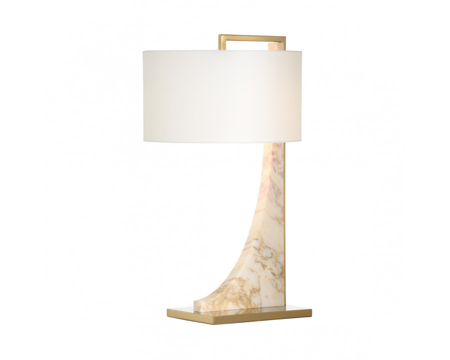 Wildwood - Sorrento Lamp in Coffee Bronze/Calacatta Gold, Metal