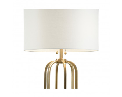 Wildwood - Varese Lamp in Coffee Bronze/Calacattan Gold, Medium