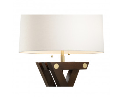 Wildwood - Zander Table Lamp in Walnut, Wood