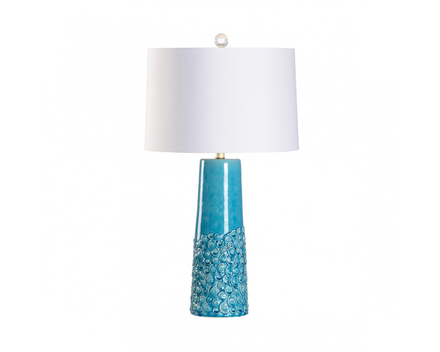 Wildwood - Hvar Lamp in Crackled Turquoise Glaze, Large