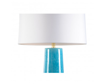 Wildwood - Hvar Lamp in Crackled Turquoise Glaze, Large