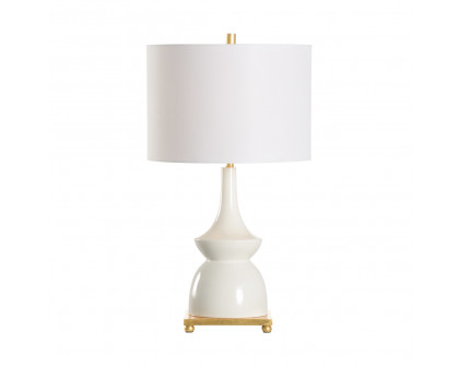 Wildwood Bobbi Lamp - Ivory Glaze, Ceramic/Porcelain