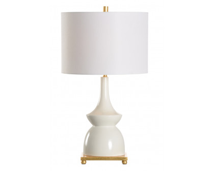 Wildwood Bobbi Lamp - Ivory Glaze, Ceramic/Porcelain