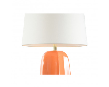 Wildwood - Orange Splash Lamp in Orange Glaze, Ceramic/Porcelain