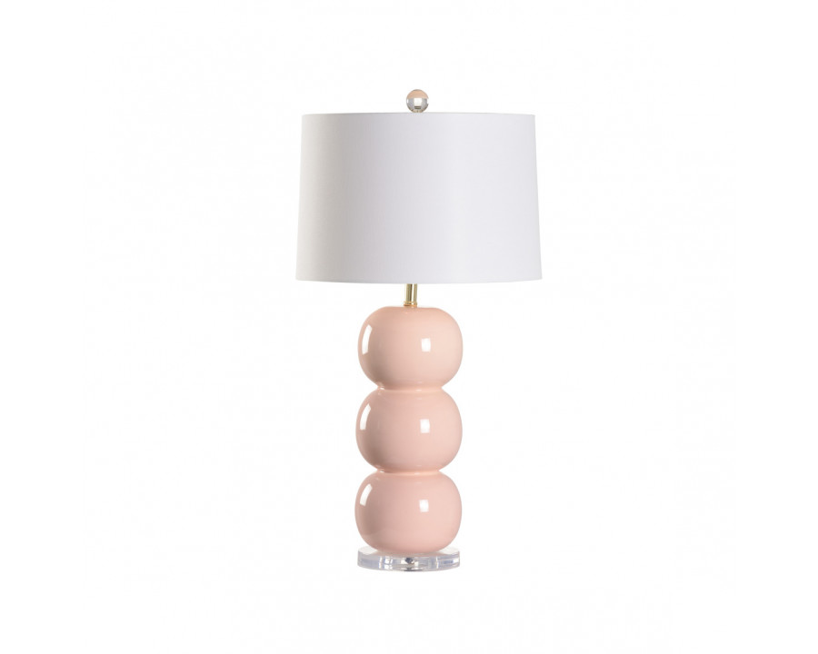 Wildwood - Strawberry Lamp in Pink Glaze, Ceramic/Porcelain