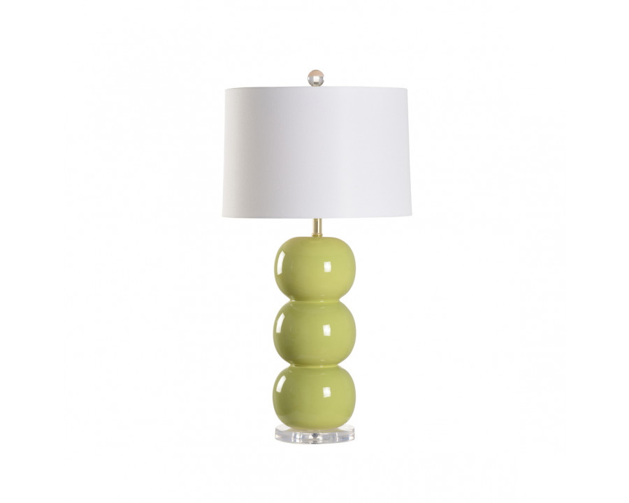 Wildwood - Newton Pippen Lamp in Green Glaze, Ceramic/Porcelain