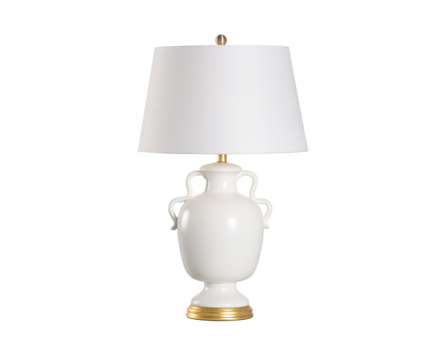 Wildwood - Claire Lamp in White Glaze, Ceramic/Porcelain