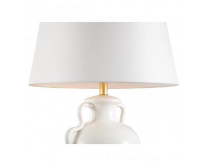 Wildwood - Claire Lamp in White Glaze, Ceramic/Porcelain