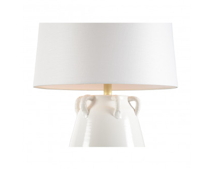 Wildwood - Samaria Lamp in White Glaze, Ceramic/Porcelain