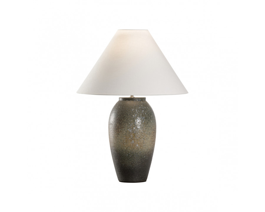 Wildwood - Megumi Table Lamp in Shiga/Brown/Green