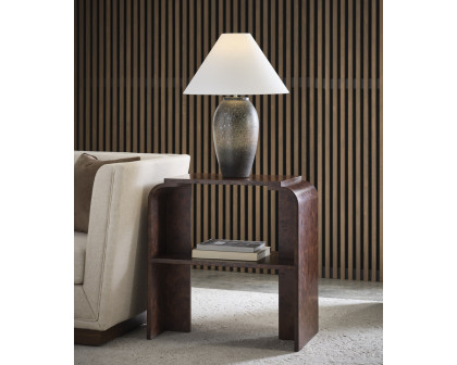 Wildwood - Megumi Table Lamp in Shiga/Brown/Green