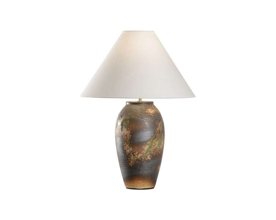 Wildwood - Chaiaki Table Lamp in Shiga/Brown/Green