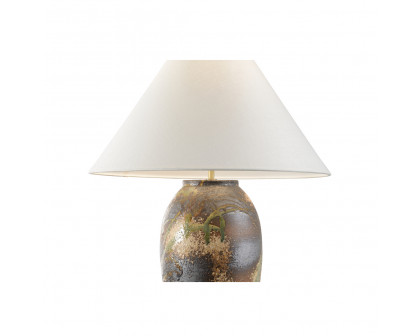 Wildwood - Chaiaki Table Lamp in Shiga/Brown/Green