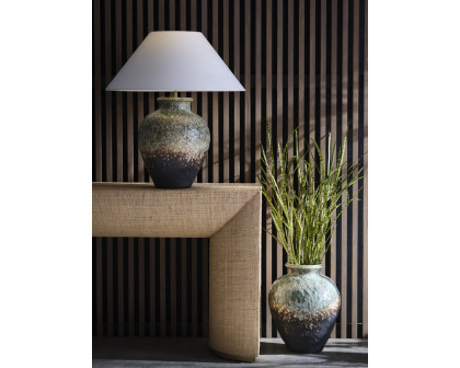 Wildwood - Daichi Table Lamp in Shiga/Brown/Green