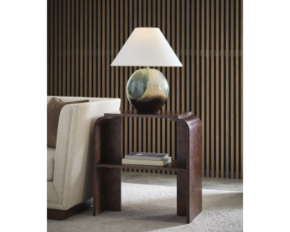 Wildwood - Aoi Table Lamp in Shiga/Brown/Green/Cream