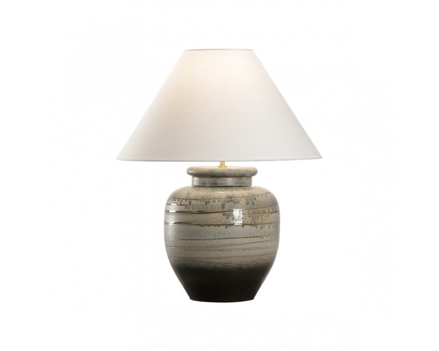 Wildwood - Ayaka Table Lamp in Shiga/Grayish Green