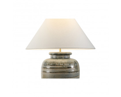 Wildwood - Ayaka Table Lamp in Shiga/Grayish Green