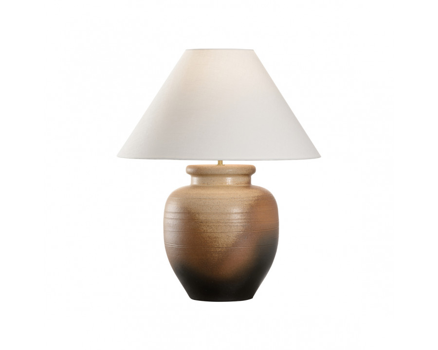 Wildwood - Rika Table Lamp in Shiga/Brown