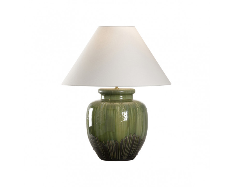 Wildwood Yamato Table Lamp - Shiga/Brown/Green, Short