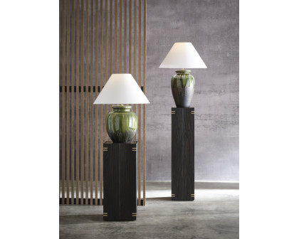 Wildwood Yamato Table Lamp - Shiga/Brown/Green, Short