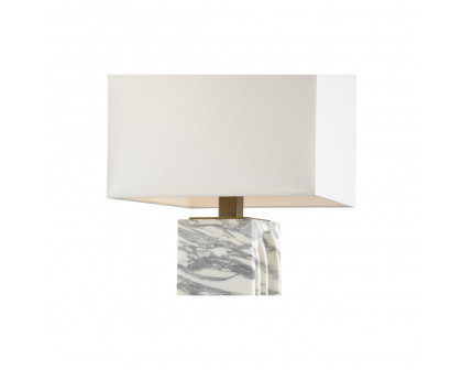 Wildwood - Curvature Lamp in Arabescato/Coffee Bronze, Stone