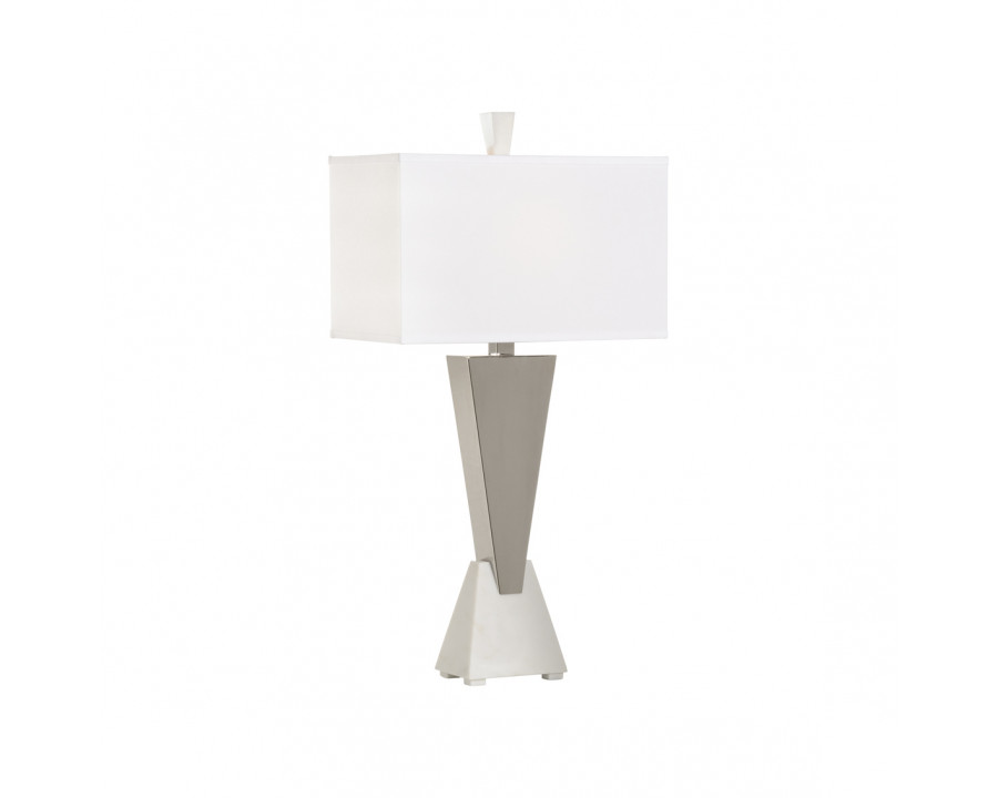 Wildwood - Sterling Lamp in Polished Nickel/Crystal White, Metal