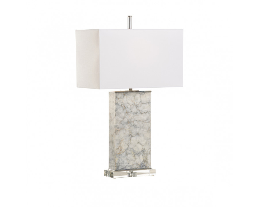 Wildwood - Whitman Lamp in Polished Nickel/Natural White, Iron