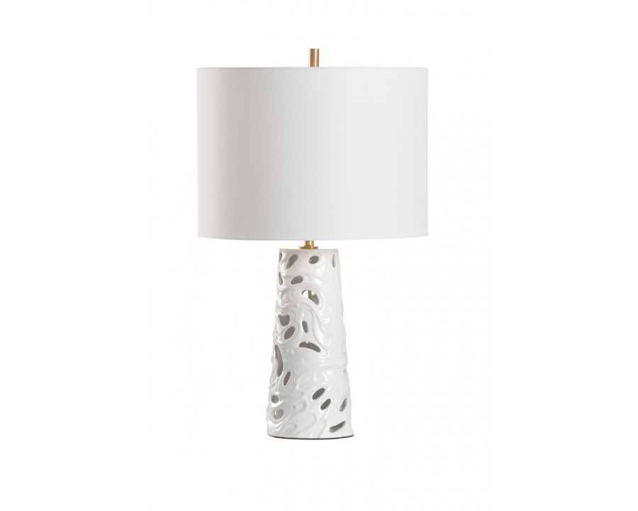 Wildwood - Catalonia Blanca Lamp in White Glaze, Ceramic/Porcelain