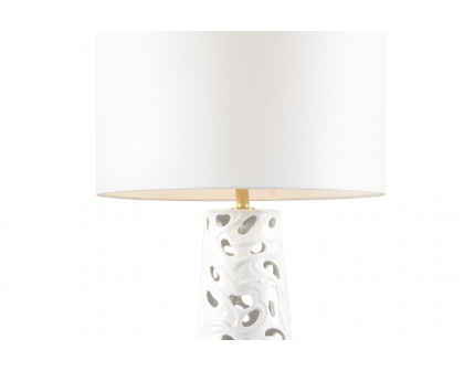 Wildwood - Catalonia Blanca Lamp in White Glaze, Ceramic/Porcelain