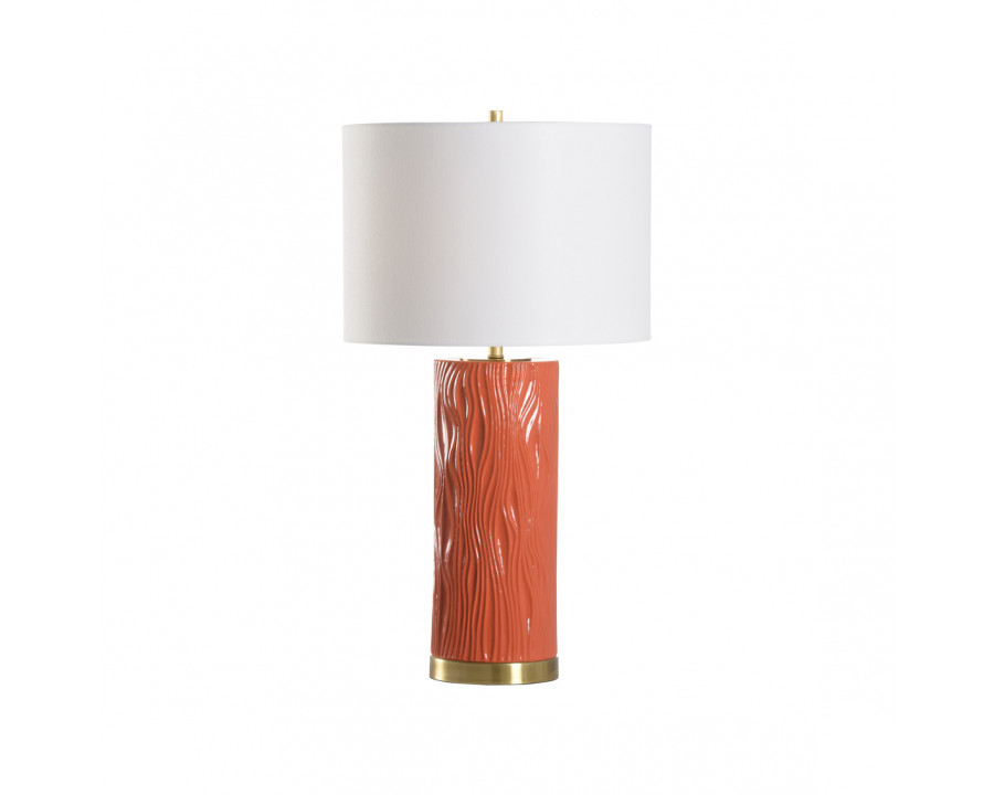 Wildwood Satin Folds Lamp - Roja