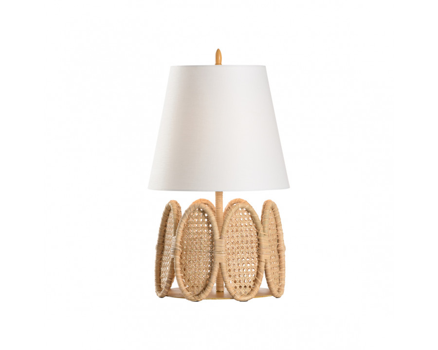 Wildwood - Cristobal Table Lamp in Natural/Gold, Rattan