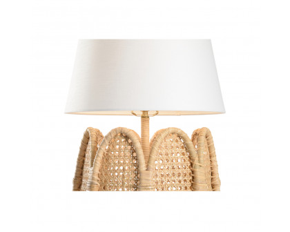 Wildwood - Cristobal Table Lamp in Natural/Gold, Rattan