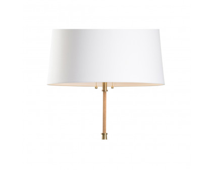 Wildwood - Alsace Table Lamp in Natural Brown, Marble