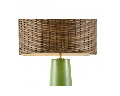 Wildwood Manila Palm Lamp - Green/Brown Glaze