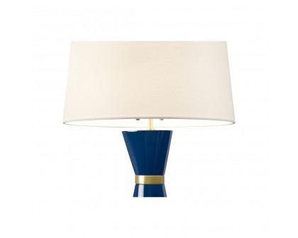 Wildwood Zuri Table Lamp - Blue/Antique Brass