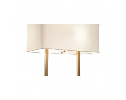 Wildwood - Hayes Table Lamp in Walnut/Antique Brass