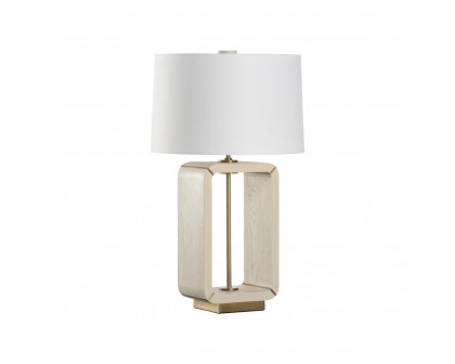 Wildwood - Oak Island Table Lamp in Taupe/Antique Brass