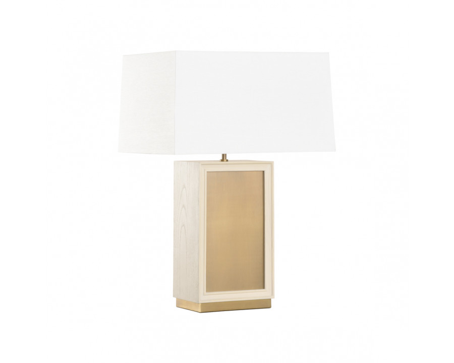 Wildwood - Caswell Table Lamp in Taupe/Antique Brass