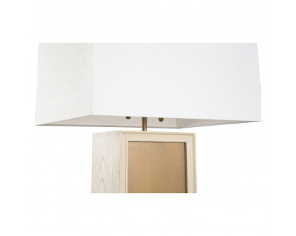 Wildwood - Caswell Table Lamp in Taupe/Antique Brass